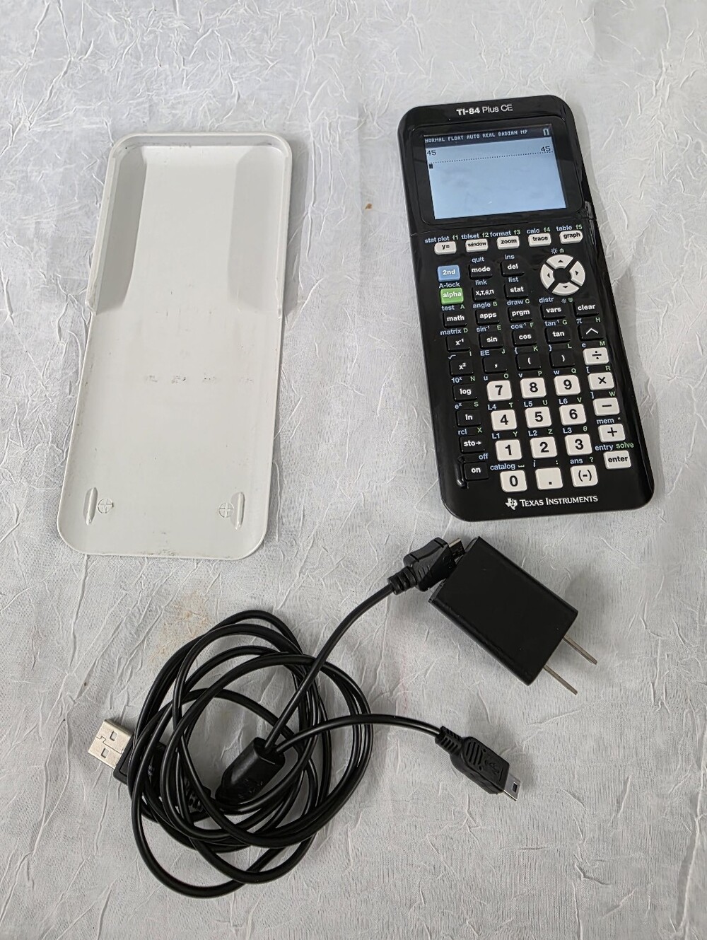 Texas Instruments TI-84 Plus CE Graphing Calculator - Black and White